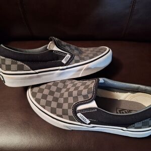Vans Monochrome Checkered Slip-Ons
